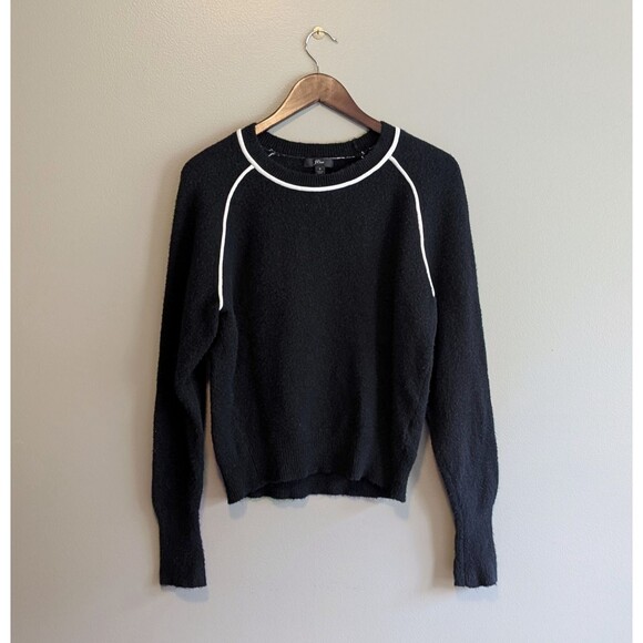 J.Crew Size Small Wool Alpaca Sweater Womens Ragland Sleeve Black S LS Crew - Picture 1 of 5